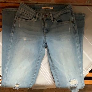 Levi’s 711 Distressed Skinny Jean